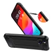 iPhone 15 Plus Hybrid Armor case tok, fekete