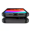 iPhone 15 Plus Hybrid Armor case tok, fekete