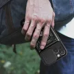 Hybrid Armor Camshield Case with Stand and Camera Cover iPhone 15 Plus tok, rózsaszín