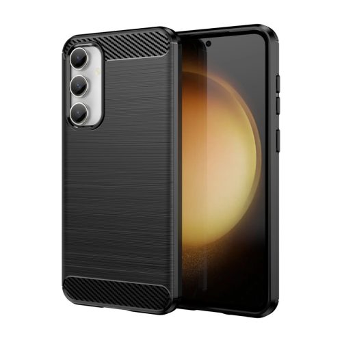 Carbon Case Samsung Galaxy S23 FE Case hátlap, tok, fekete