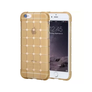   Rock iPhone 6 Plus/6S Plus Cubee Series hátlap, tok, átlátszó, arany