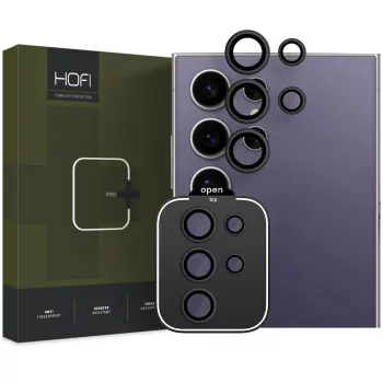   Hofi CamRing Pro+ Samsung Galaxy S24 Ultra kameralencse védő üveg, fekete