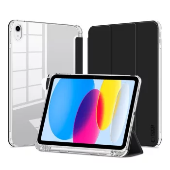   TECH-PROTECT oldalra nyíló tok, tolltartóval SC PEN HYBRID IPAD 10.9 10/2022, fekete