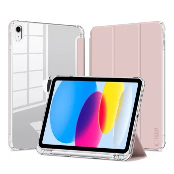   TECH-PROTECT oldalra nyíló tok, tolltartóval SC PEN HYBRID IPAD 10.9 10/2022, rózsaszín