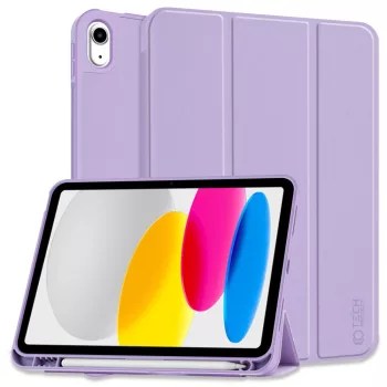   TECH-PROTECT oldalra nyíló tok, tolltartóval SC PEN IPAD 10.9 10/2022, lila