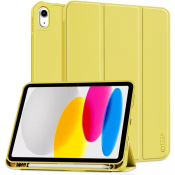   TECH-PROTECT oldalra nyíló tok, tolltartóval SC PEN IPAD 10.9 10/2022, sárga