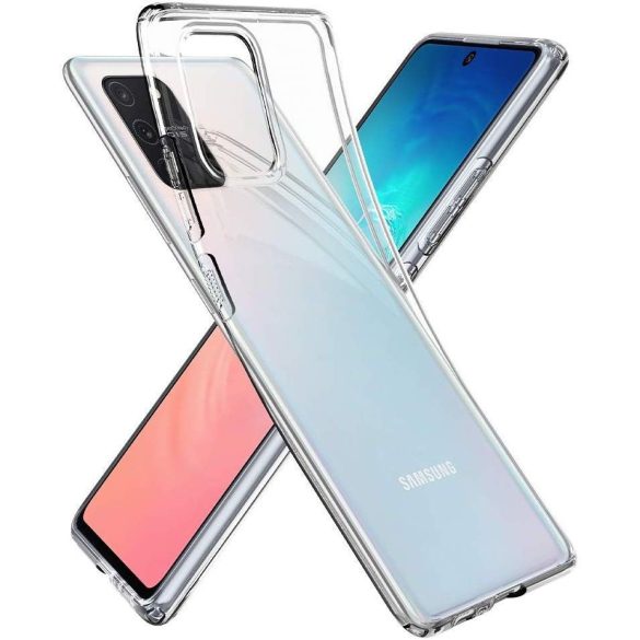 Spigen Liquid Crystal Clear Samsung Galaxy S10 Lite/A91 hátlap, tok, átlátszó