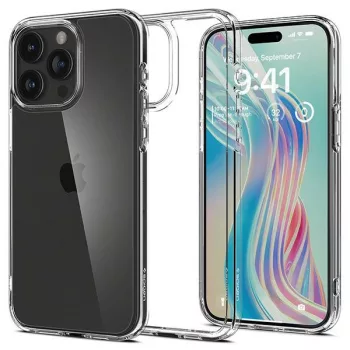   Spigen Ultra Hybrid iPhone 15 Pro Max (ACS06565) hátlap, tok, átlátszó