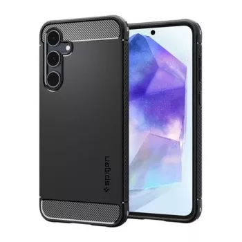 Spigen Rugged Armor tok Samsung Galaxy A55 5G matt, fekete