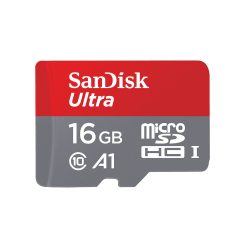   SanDisk micro SDHC, 16 GB, class 10, UHS-I, 98 MB/s, memóriakártya adapterrel, fekete