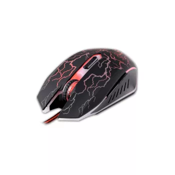   Rebeltec Diablo gaming (6 gombos) 1.5m, vezetékes egér, fekete