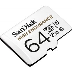   SanDisk High Endurance micro SDXC, 100MB/s, 64GB, memóriakártya adapterrel