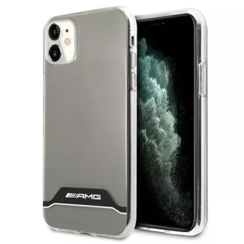   AMG AMHCN61TCBW iPhone 11/Xr 6,1" Electroplate Black&White hátlap, tok, fekete, fehér
