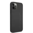 AMG iPhone 12 Pro Max Leather Hot Stamped eredeti bőr (AMHCP12LDOLBK) hátlap, tok, fekete