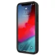 AMG AMHCP12SGSEBK iPhone 12 mini 5,4", hátlap, tok dombornyomott vonalakkal, fekete