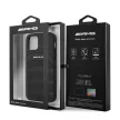 AMG AMHCP12SGSEBK iPhone 12 mini 5,4", hátlap, tok dombornyomott vonalakkal, fekete