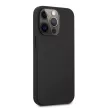 AMG iPhone 13 Pro Leather Hot Stamped eredeti bőr (AMHCP13LDOLBK) hátlap, tok, fekete