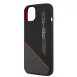 AMG Liquid iPhone 13 Mini Liquid Silicone (AMHCP13SRGDBK) hátlap, tok, fekete-piros