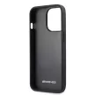 AMG AMHCP13XOSDBK iPhone 13 Pro Max 6,7", hátlap, tok, bőr, ívelt vonalakkal, fekete