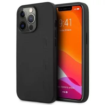   AMG AMHCP14LDOLBK Leather Hot Stamped iPhone 14 Pro 6.1 " hátlap, tok,fekete