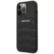 AMG Leather Debossed Lines tok iPhone 14 Pro 6,1" AMHCP14LGSEBK, fekete