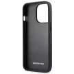AMG Leather Debossed Lines tok iPhone 14 Pro 6,1" AMHCP14LGSEBK, fekete