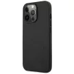 AMG AMHCP14XDOLBK Leather Hot Stamped iPhone 14 Pro Max 6.7 " hátlap, tok, fekete