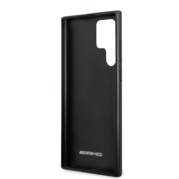 AMG Samsung Galaxy S22 Ultra Carbon Effect (AMHCS22LBLSCA) hátlap, tok, fekete