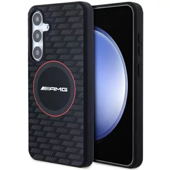   AMG AMHMS24M23SMRK Silicone Carbon Pattern MagSafe Samsung Galaxy S24 Plus , hátlap, tok, fekete