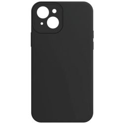 Silicone Case iPhone 14 hátlap, tok, fekete