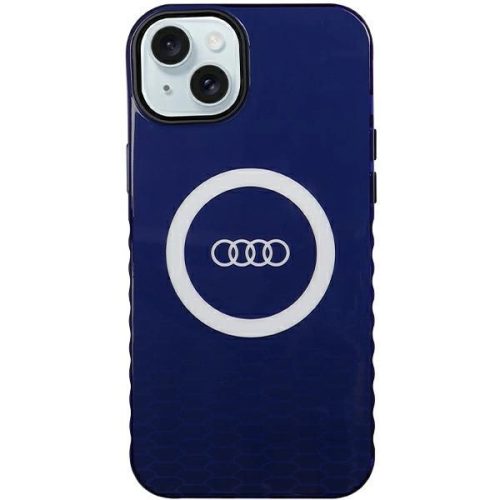 Audi IML Big Logo MagSafe AU-IMLMIP15M-Q5/D2-BE iPhone 14 Plus/15 Plus 6.7" hátlap, sötétkék