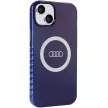 Audi IML Big Logo MagSafe AU-IMLMIP15M-Q5/D2-BE iPhone 14 Plus/15 Plus 6.7" hátlap, sötétkék