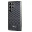 Audi IML Stitching Pattern MagSafe AU-IMLMS24U-Q5/D3-BK Samsung Galaxy S24 Ultra , hátlap, tok, fekete, arany
