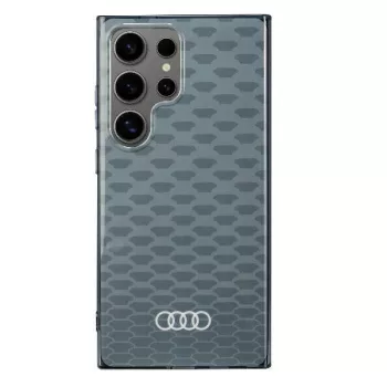   Audi IML Stitching Pattern MagSafe AU-IMLMS24U-Q5/D3-GY Samsung Galaxy S24 Ultra hátlap, tok, szürke