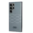 Audi IML geometrikus mintás tok AU-IMLS24U-A6/D3-GY Samsung Galaxy S24 Ultra , hátlap, tok, szürke