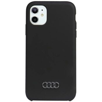   Audi Silicone Case AU-LSRIP11-Q3/D1-BK iPhone 11/Xr 6.1", hátlap, tok, fekete