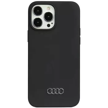   Audi Silicone Case AU-LSRIP13PM-Q3/D1-BK iPhone 13 Pro Max 6.7", hátlap, tok, fekete