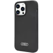 Audi Silicone Case AU-LSRIP14P-Q3/D1-BK iPhone 14 Pro 6.1", hátlap, tok, fekete