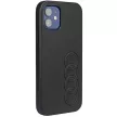 Audi Szintetikus bőr AU-TPUPCIP12P-TT/D1-BK iPhone 12/12 Pro 6.1", hátlap, tok, fekete