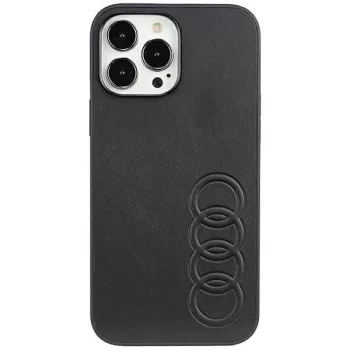   Audi Szintetikus bőr AU-TPUPPCIP13PM-TT/D1-BK iPhone 13 Pro Max 6.7", hátlap, tok, fekete