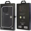 Audi Carbon Fiber AU-TPUPCIP14P-R8/D2-BK iPhone 14 Pro 6.1", hátlap, tok, fekete
