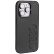 Audi Szintetikus bőr AU-TPUPPCIP14P-TT/D1-BK iPhone 14 Pro 6.1", hátlap, tok, fekete