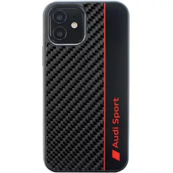   Audi Carbon Fiber Stripe iPhone 11/Xr 6.1", hátlap, tok, fekete