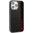 Audi Carbon Fiber Stripe AUS-TPUPCIP14P-R8/D1-BK iPhone 14 Pro 6.1", hátlap, tok, fekete