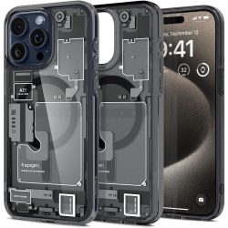   Spigen Ultra Hybrid Zero One Mag iPhone 15 Pro Max magsafe kompatibilis hátlap, tok, fekete