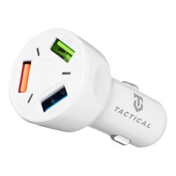   Tactical APD-369 univerzális autós szivargyújtó töltő, 3xUSB-A, 7A, fehér