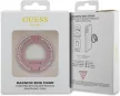 Guess Rhinestones MagSafe Ringstand Magsafe kompatibilis gyűrűs állvány, rózsaszín