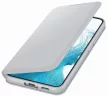 Samsung gyári LED View Case cover Samsung Galaxy S22 Plus (EF-NS906PJEGEE) oldalra nyíló tok, szürke