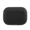 BMW Airpods Pro Geniune Leather Silver Logo valódi bőr (BMAPSSLBK) tok, fekete