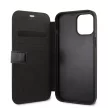 BMW iPhone 12 Pro Max Signature (BMFLBKP12LSLLBK) eredeti bőr oldalra nyíló tok, fekete